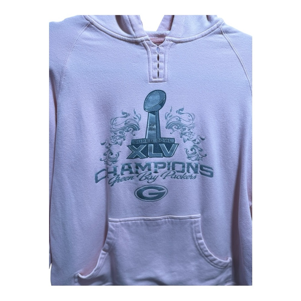 Vintage Women’s Size Small Pink Reebok Green Bay Packers Hoodie - Picture 3 of 10